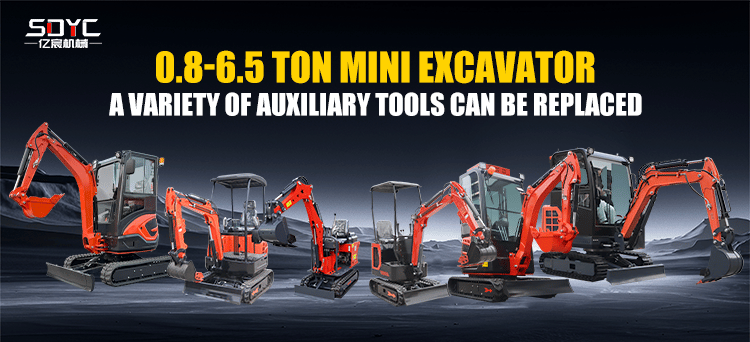 Miniexcavadora excavadora 0.8T